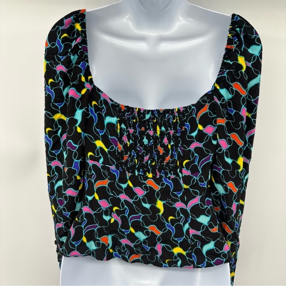 Staud Blouse Long Sleeve Multicolor Size 4 Runs small Twist front with cutout - Picture 9 of 13